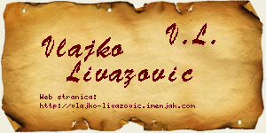 Vlajko Livazović vizit kartica